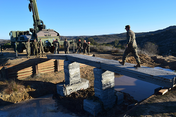 Marines 3D print bridge 