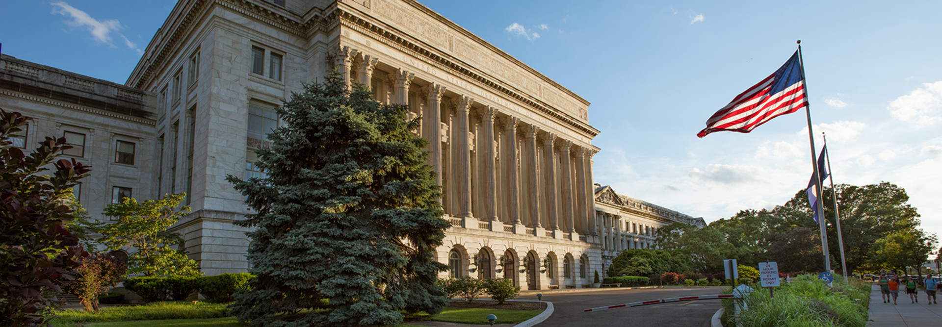 The U.S. Department of Agriculture quarters at the Jamie L. Whitten Federal Building, Washington, D.C. 