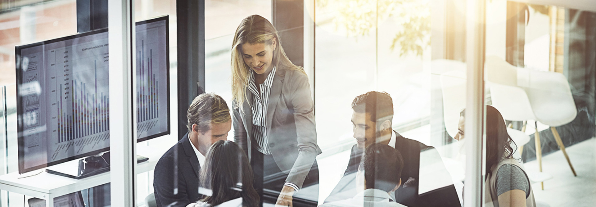 Workers working on digital transformation in the office 