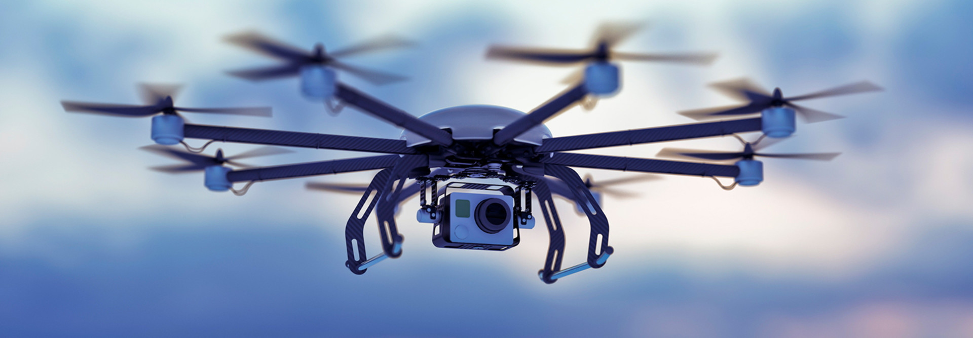Drone flying 