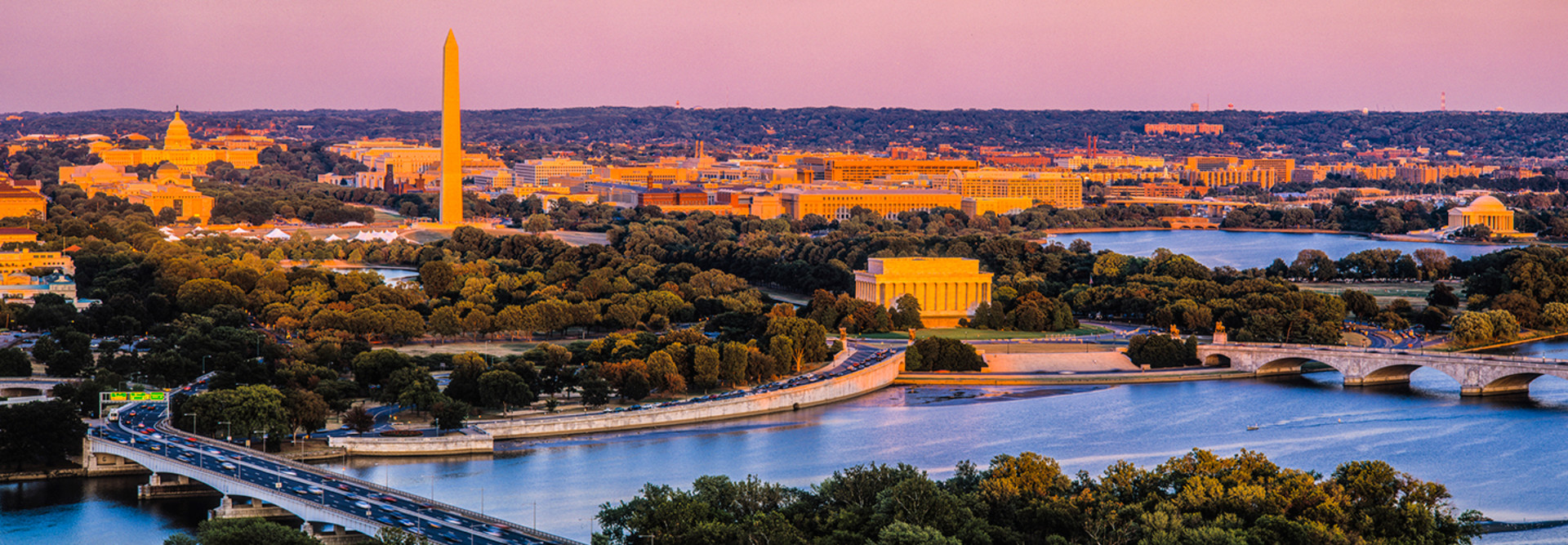 Washington DC sunset