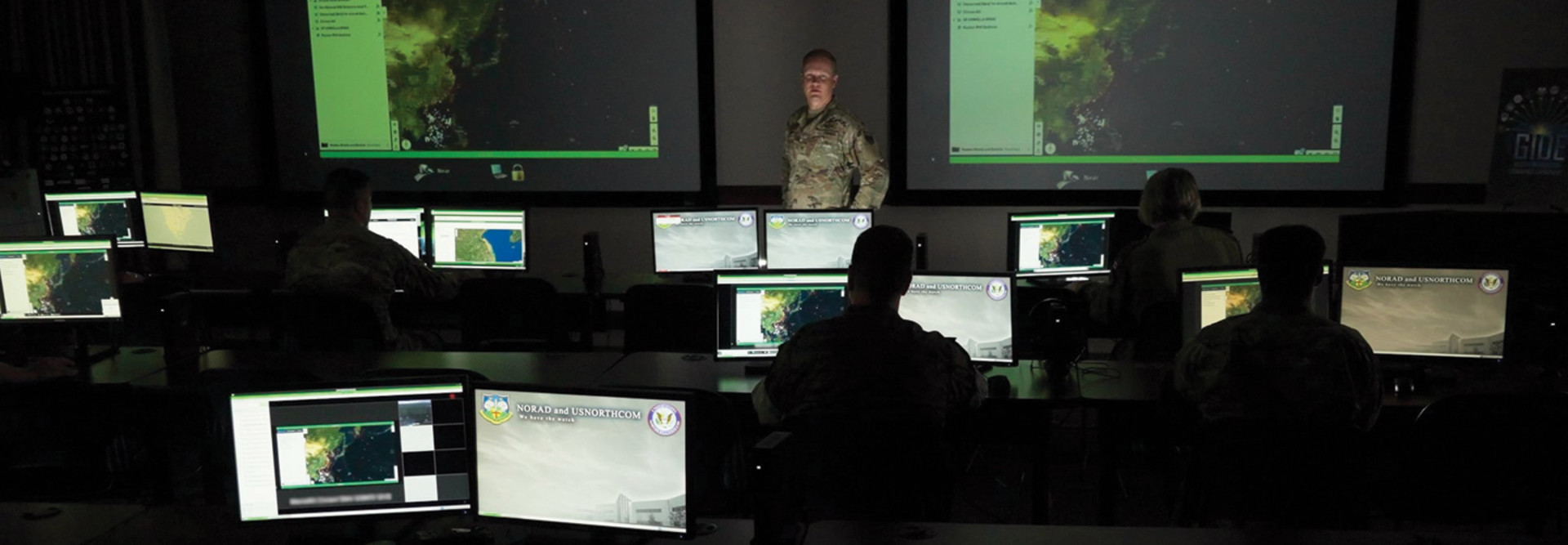 Representatives from all eleven U.S. combatant commands participate in the third series of Global Information Dominance Experiments (GIDE) at North American Aerospace Defense Command and U.S. Northern Command Headquarters, July 13, 2021.