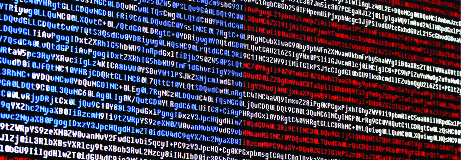 U.S. flag made of computer code