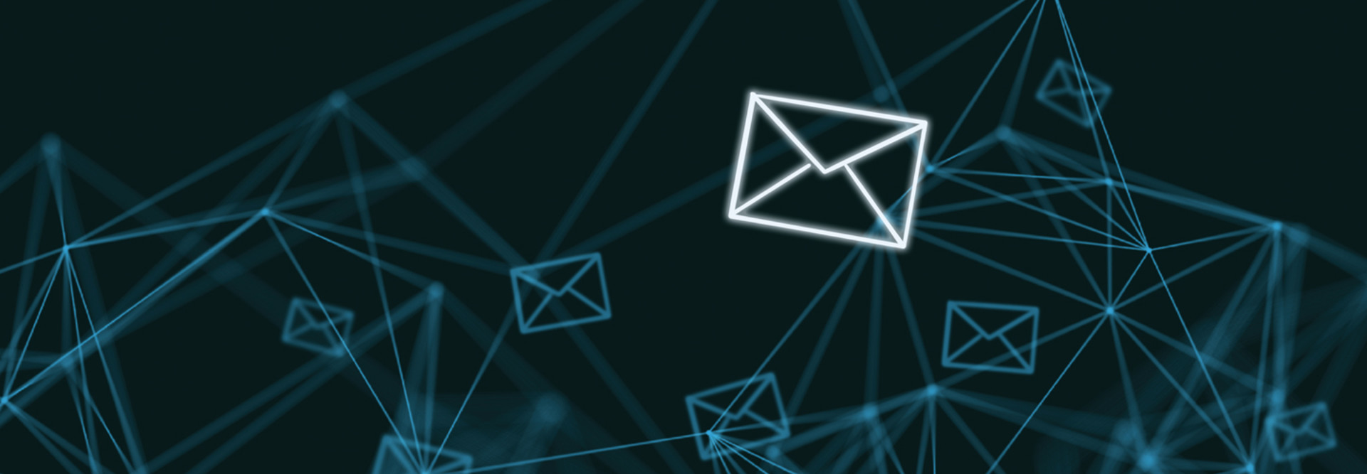 Email security with envelopes highlighted 