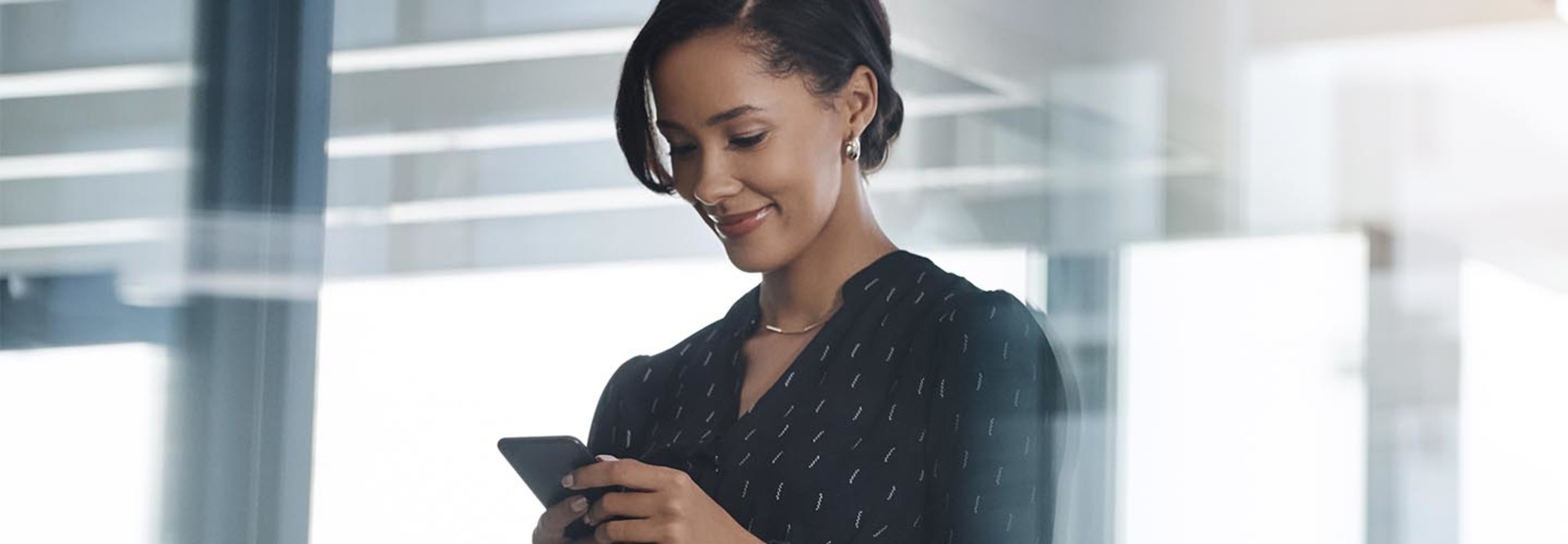 Person using mobile device