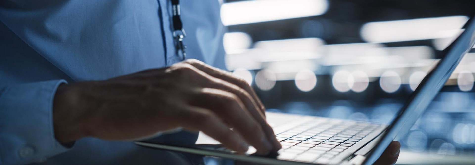 Person Working at Computer