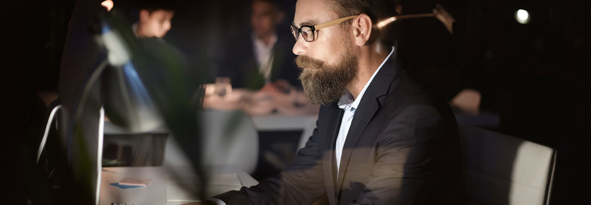 Person working at computer