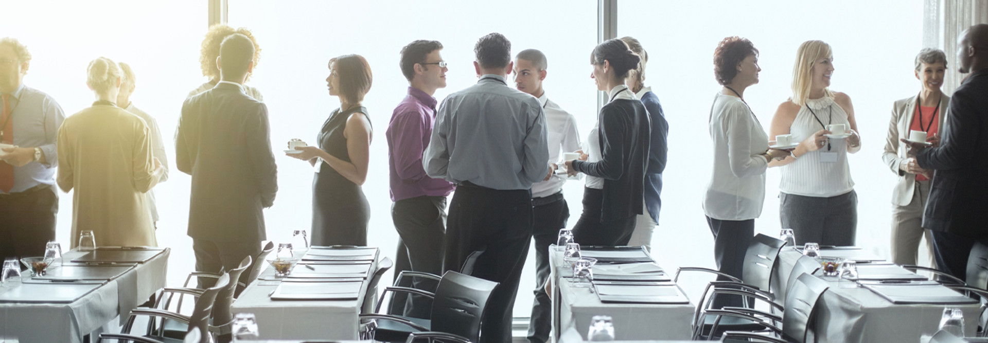 People meeting at a conference