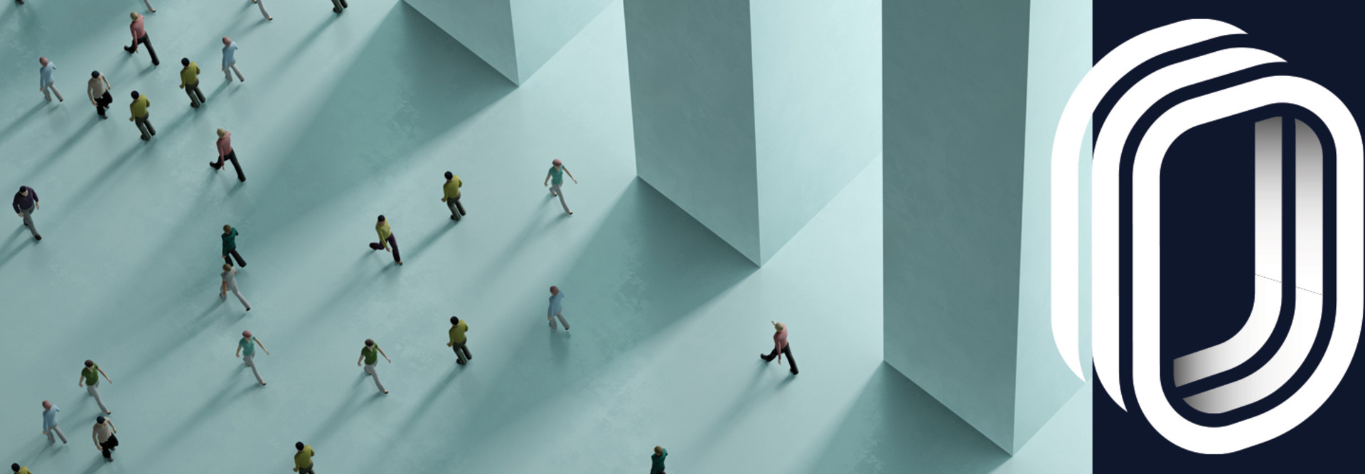 Illustration of people in a public space