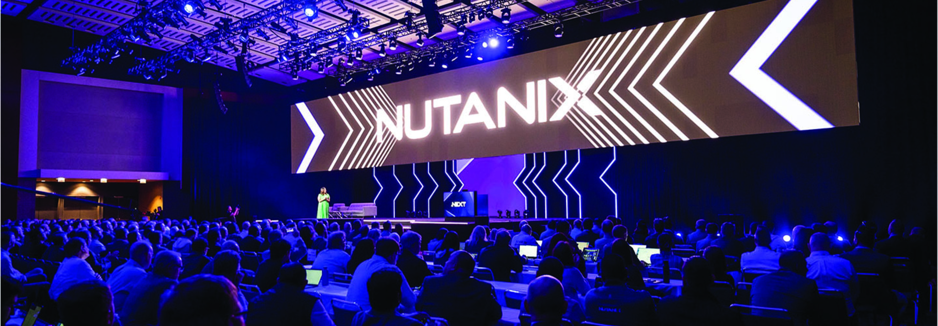 Nutanix speaker on stage