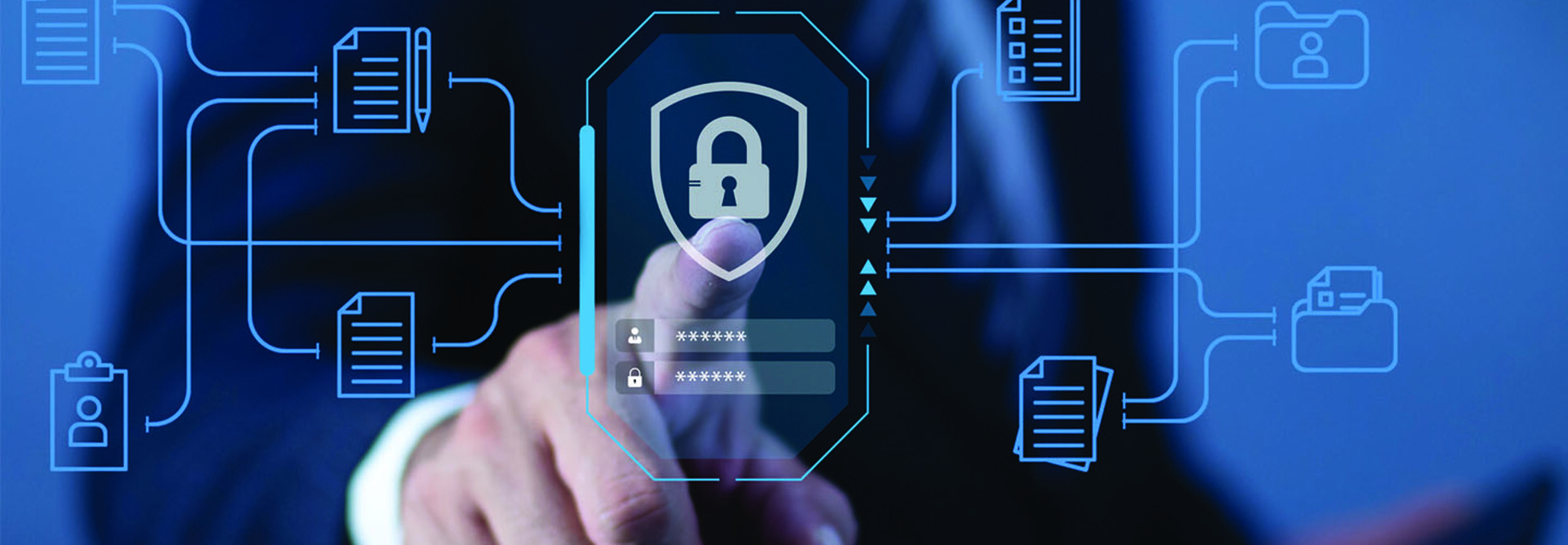 Person accessing secure technology