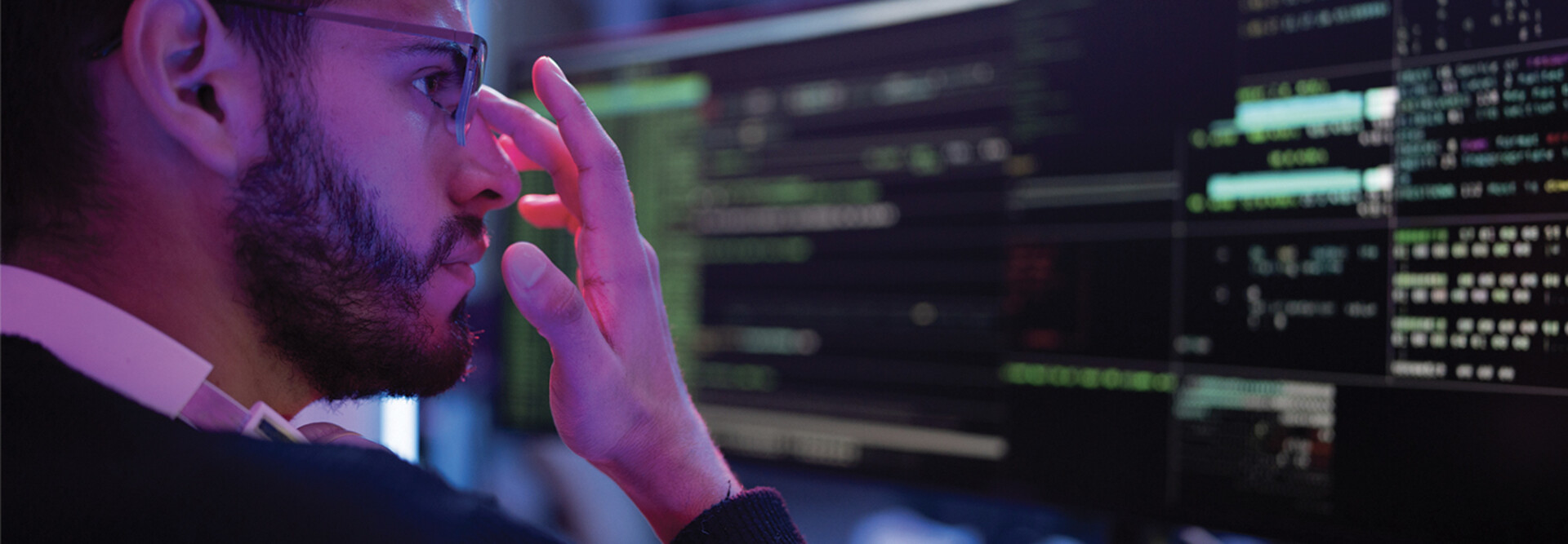Programmer analyzing code