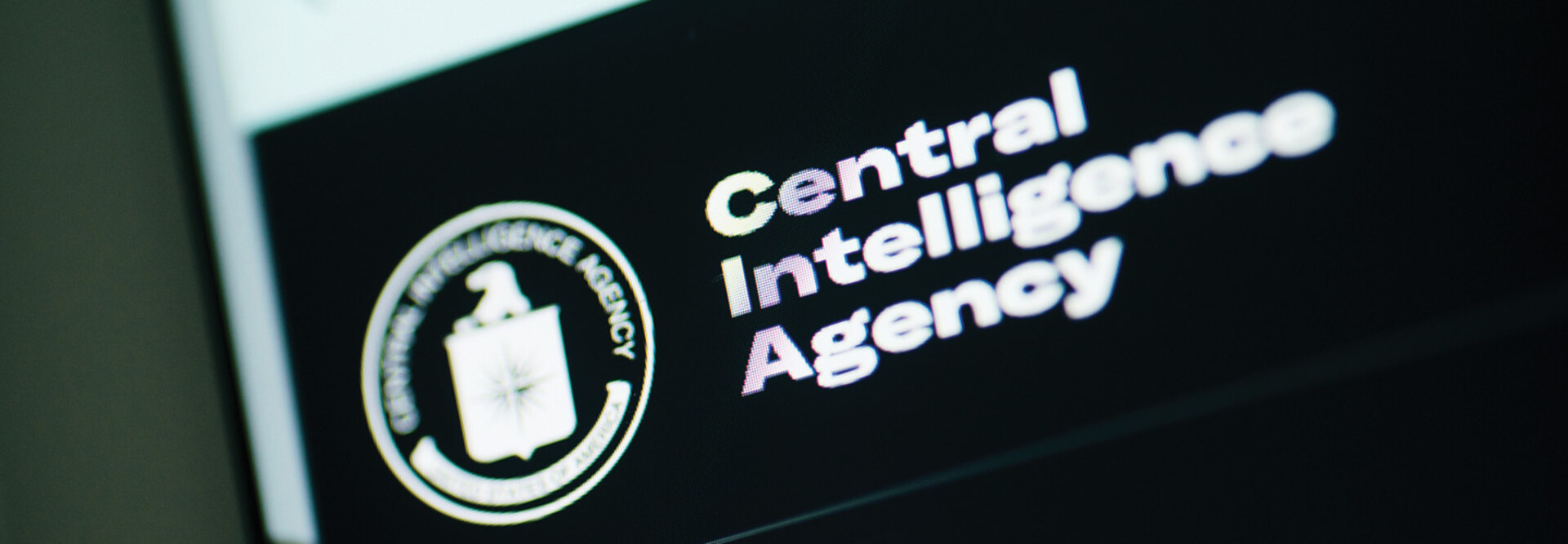 CIA text and logo on a screen