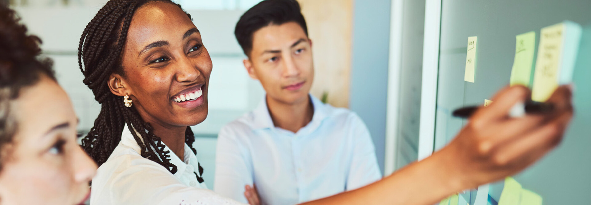 Coworkers collaborating