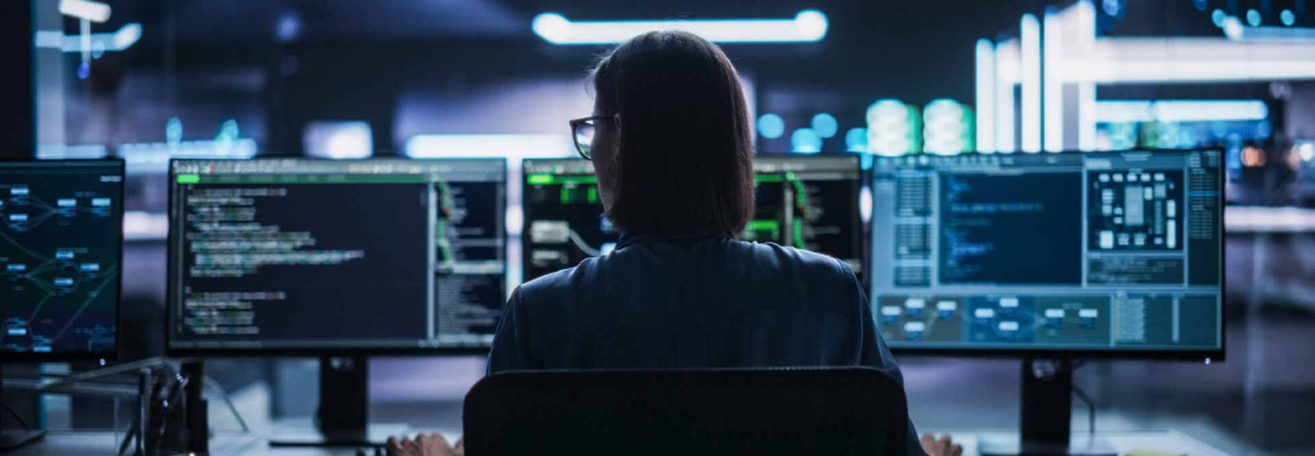 Person using computer