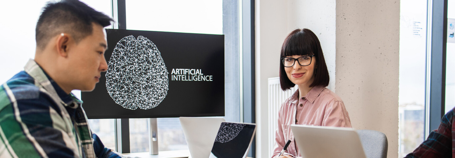 People working in the office