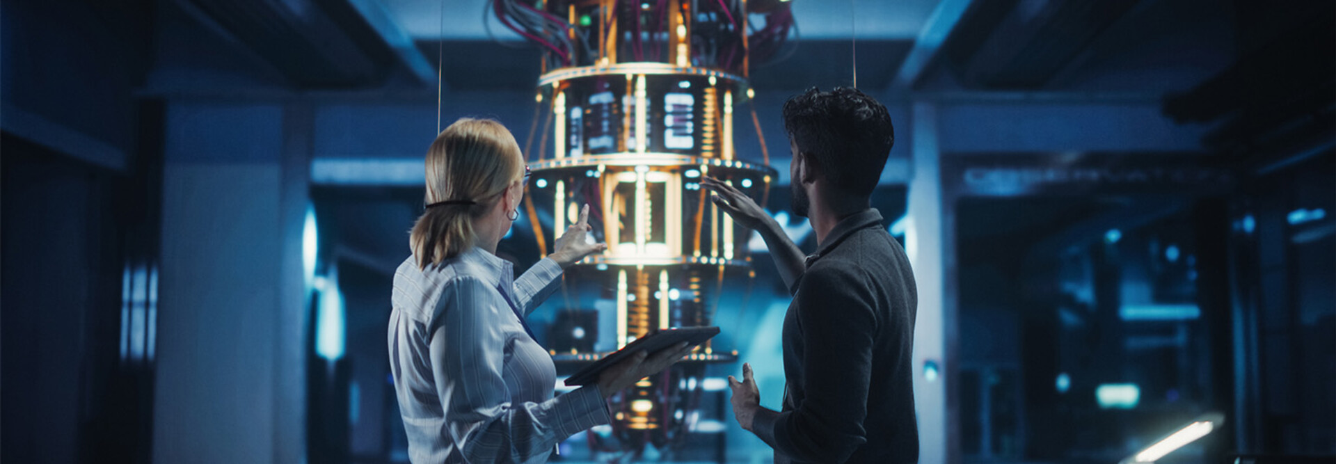 People exploring quantum computing