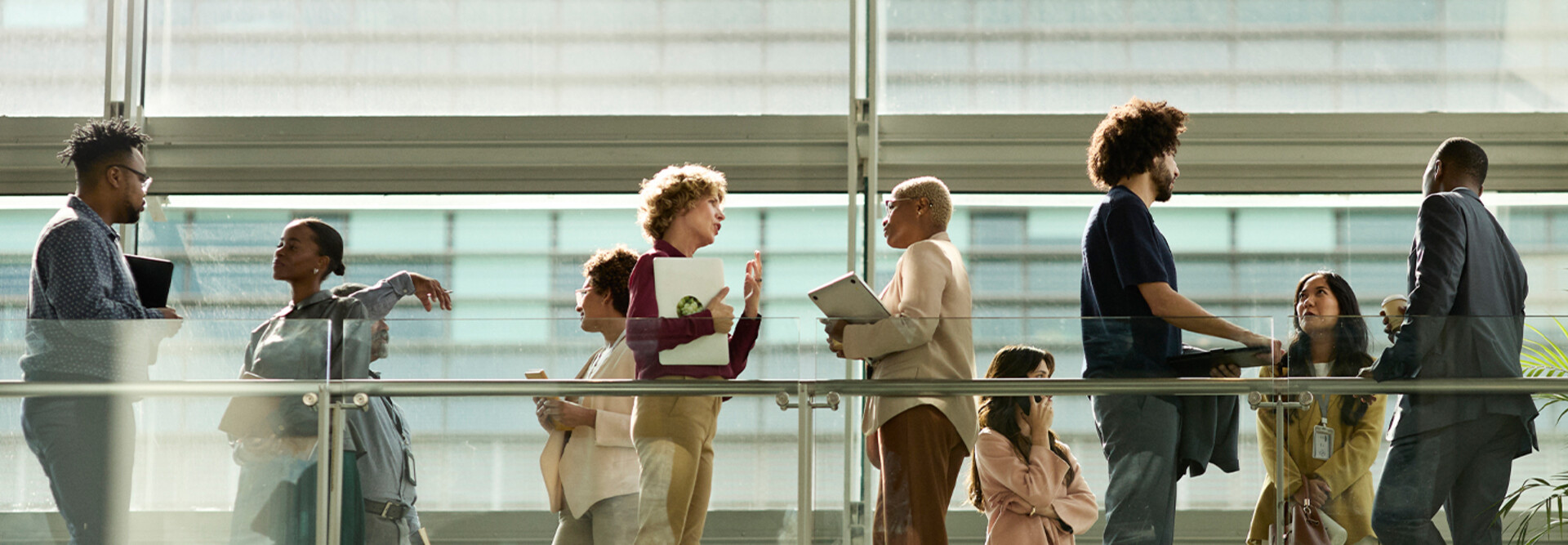 People working at an agency