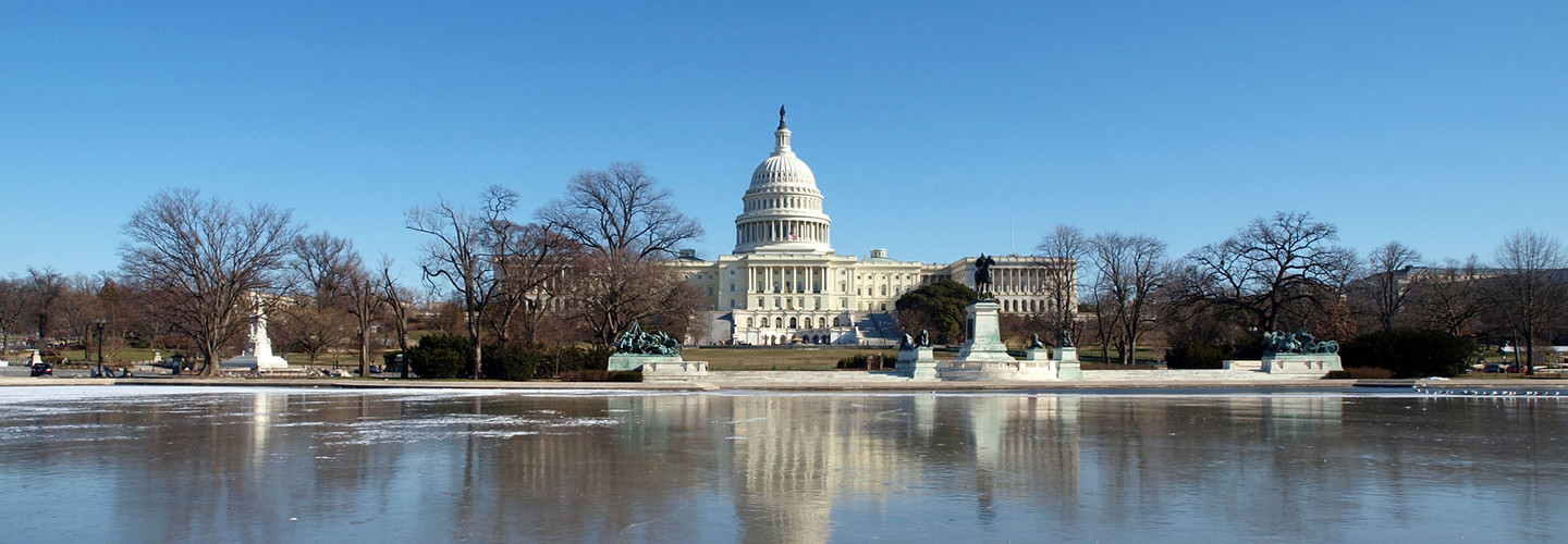 The U.S. Capitol Building during winter. 