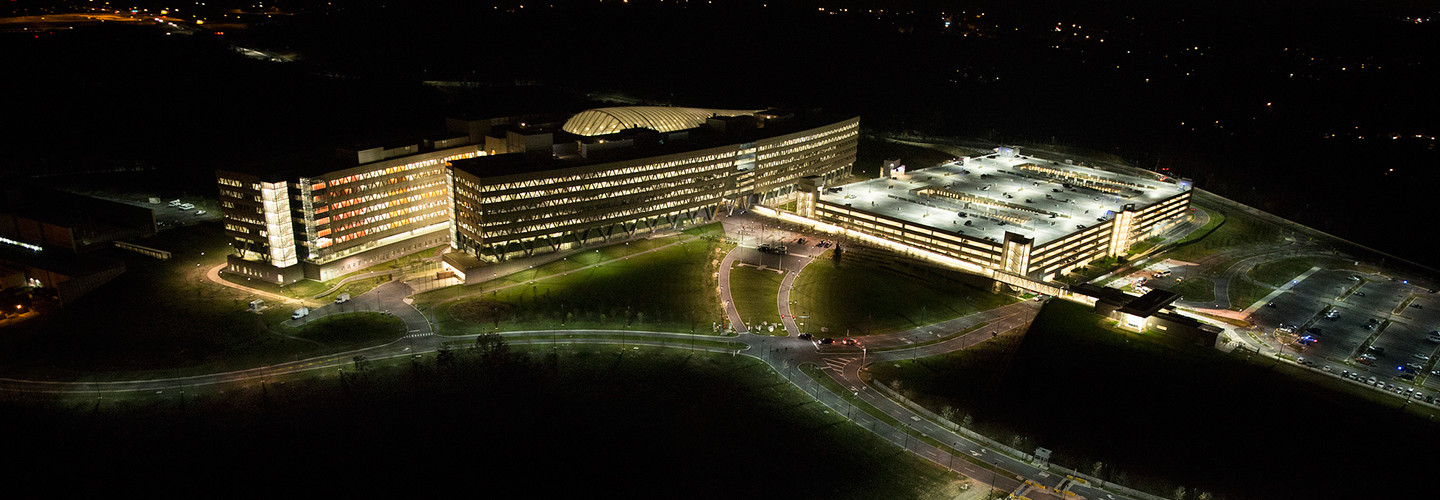 Aerial photograph of the National Geospatial-Intelligence Agency.