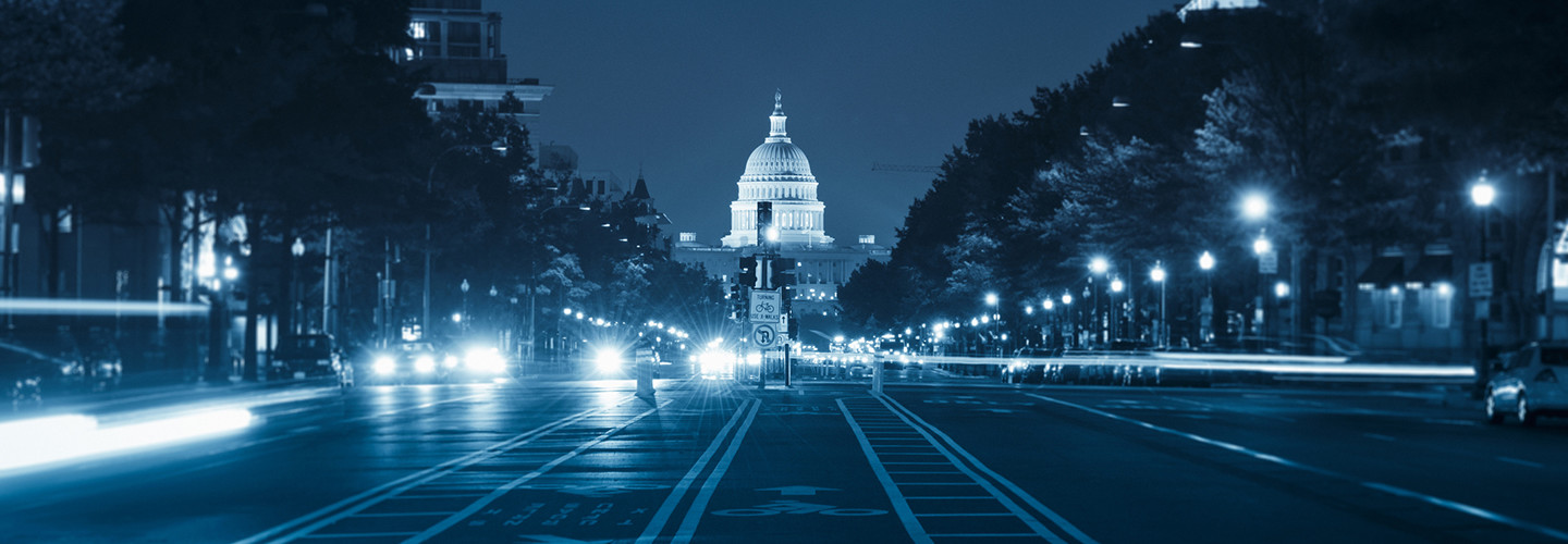 Washington DC at night 