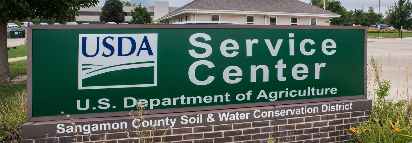 USDA Springfield Service Center that serves Sangamon County, in Springfield, IL