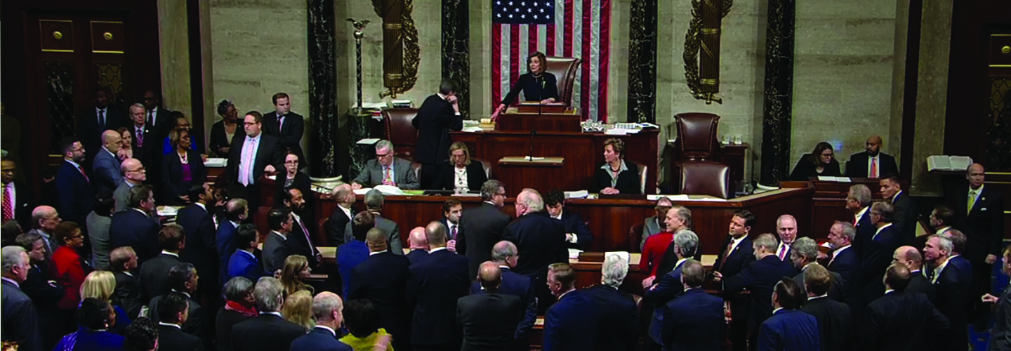 House of Representatives voting in the House chambers