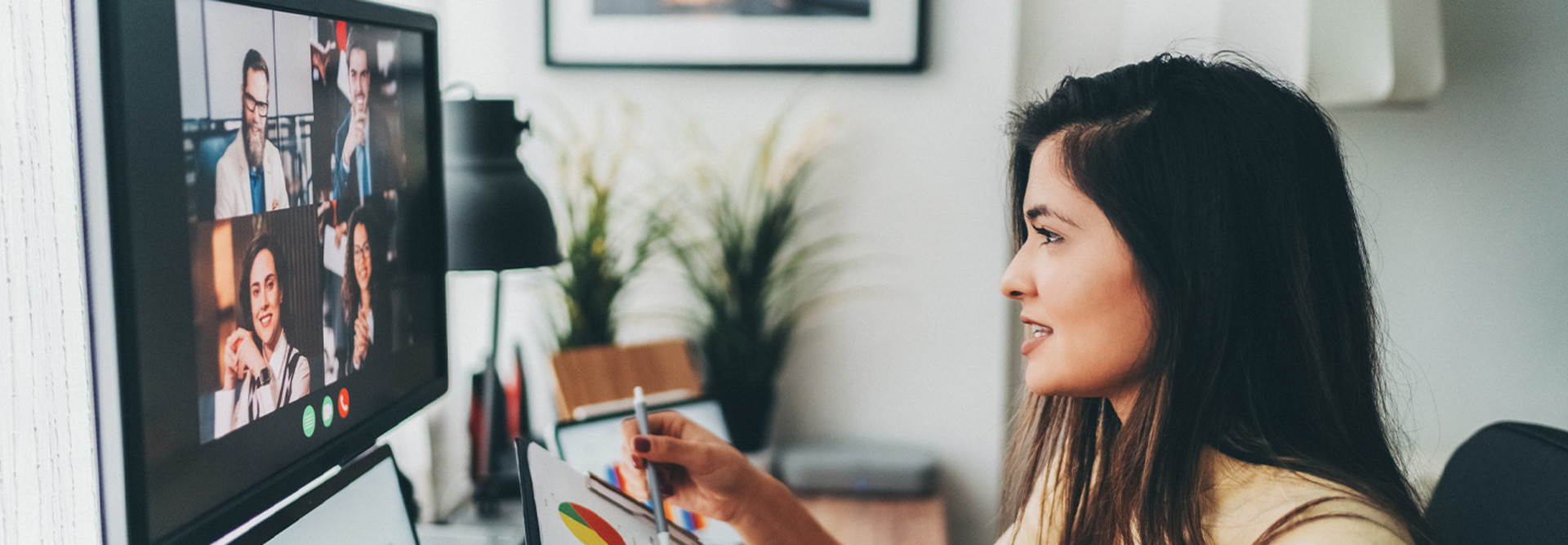 Person working remotely