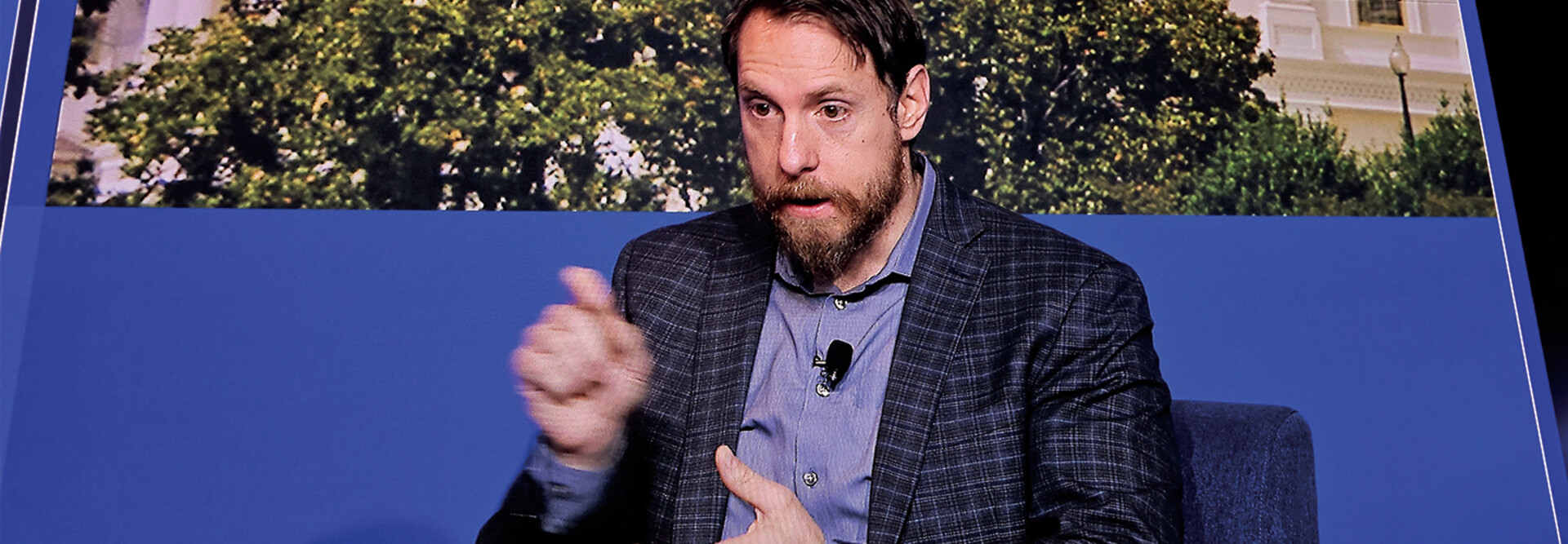 Man speaking on stage