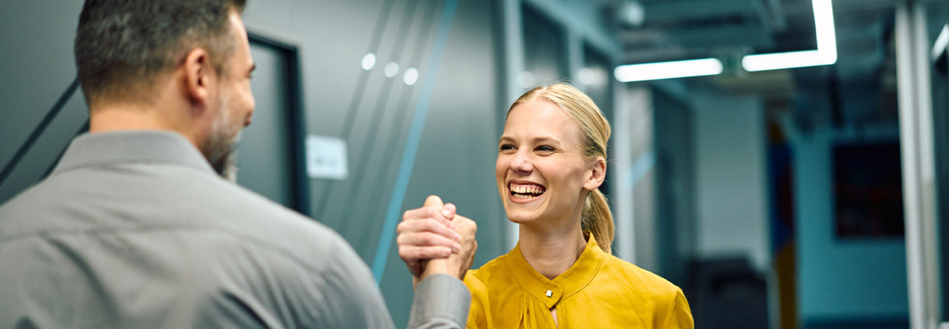 Coworkers collaborating