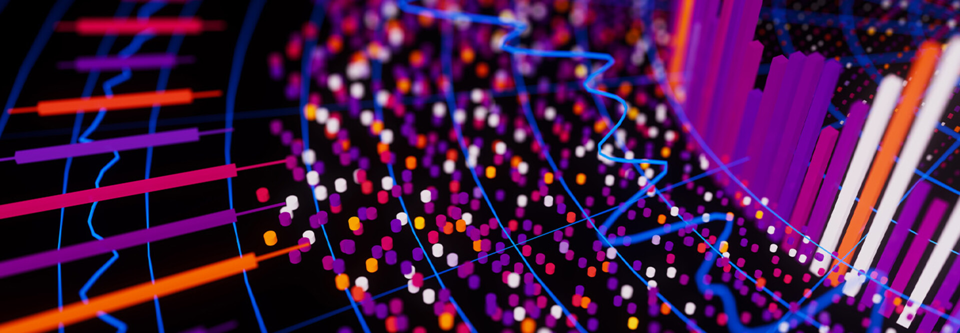 Closeup of big data complex