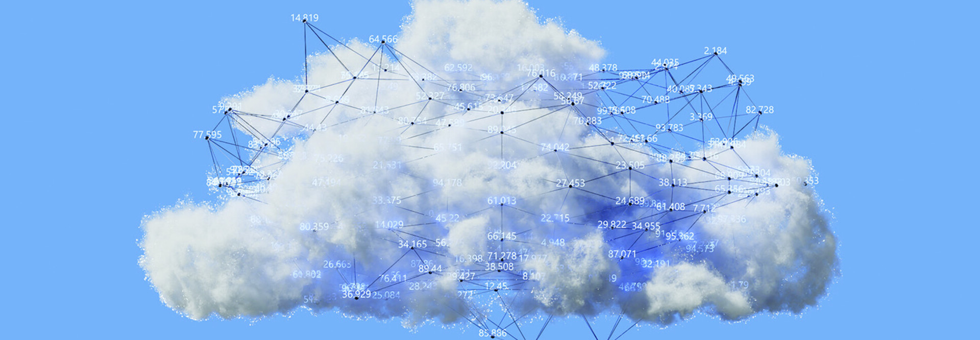 AI cloud computing concept