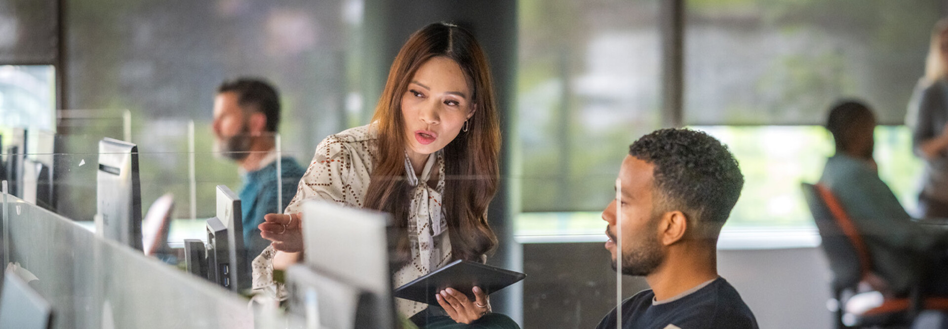 People collaborating in the office
