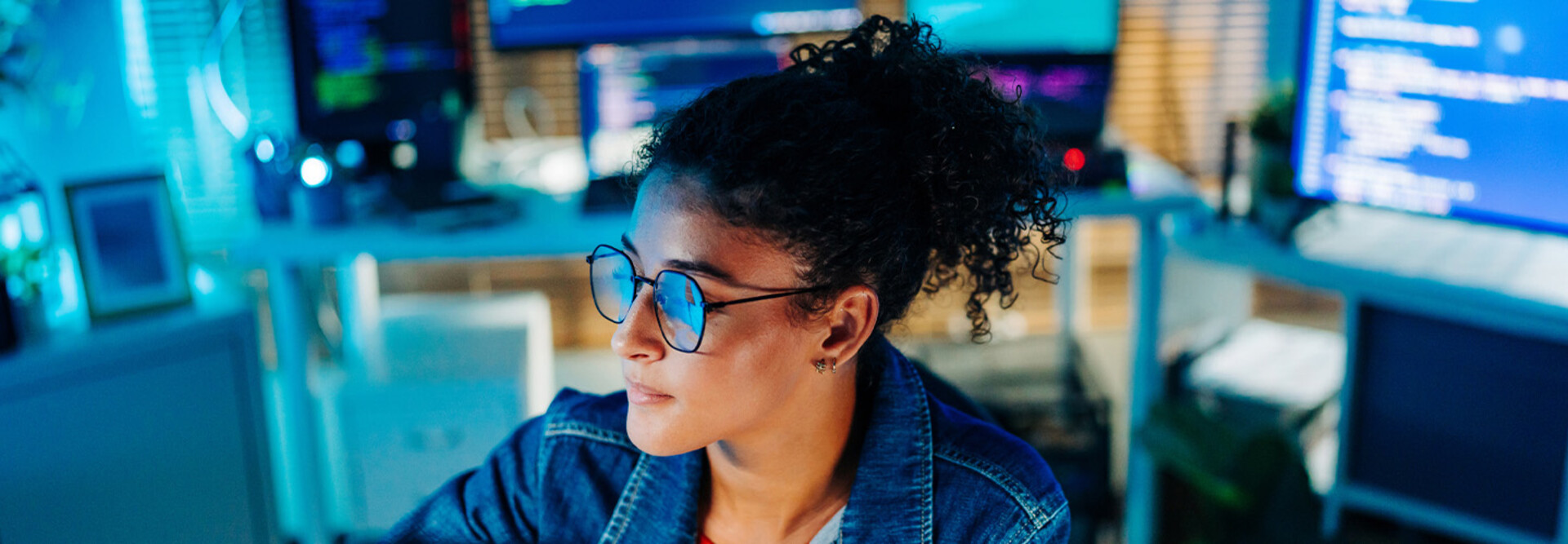 Person developing code