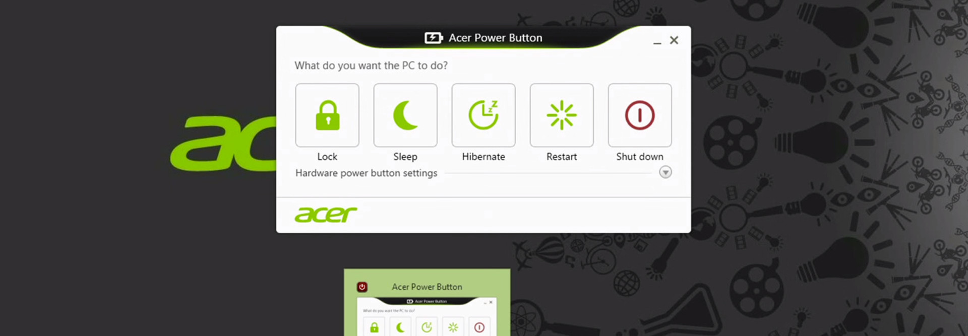 Acer power button не запускается