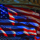 Motherboard with USA flag in the background