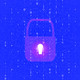 Digital data protection security icon