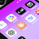Close up of AI apps on smartphone