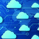 Blue image of several clouds