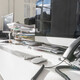 Empty desk in office
