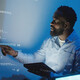 Person discussing code