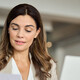 Person reviewing paperwork