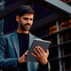 Person using tablet