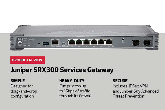 Specs for Juniper SRX300 Services Gateway