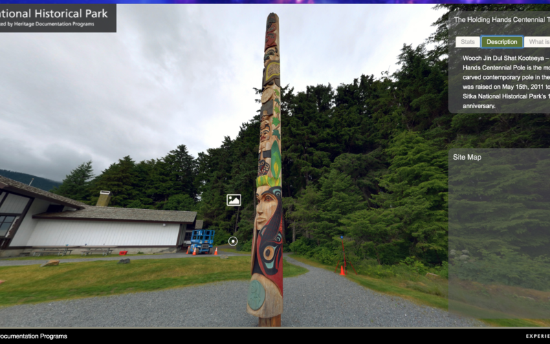 The National Park Service is developing online virtual tours for some of its parks, such as this one at Sitka National Historical Park near Juneau, Alaska. Credit: National Park Service