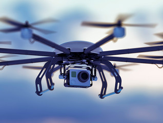 Drone flying 