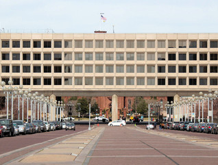 Part of the James V. Forrestal Building, which houses the Energy Department, in Washington, D.C. 