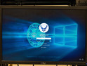 Air Force logo on a computer login screen