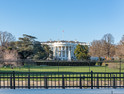 White House behind fences