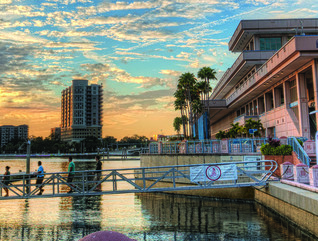 Tampa skyline and convention center